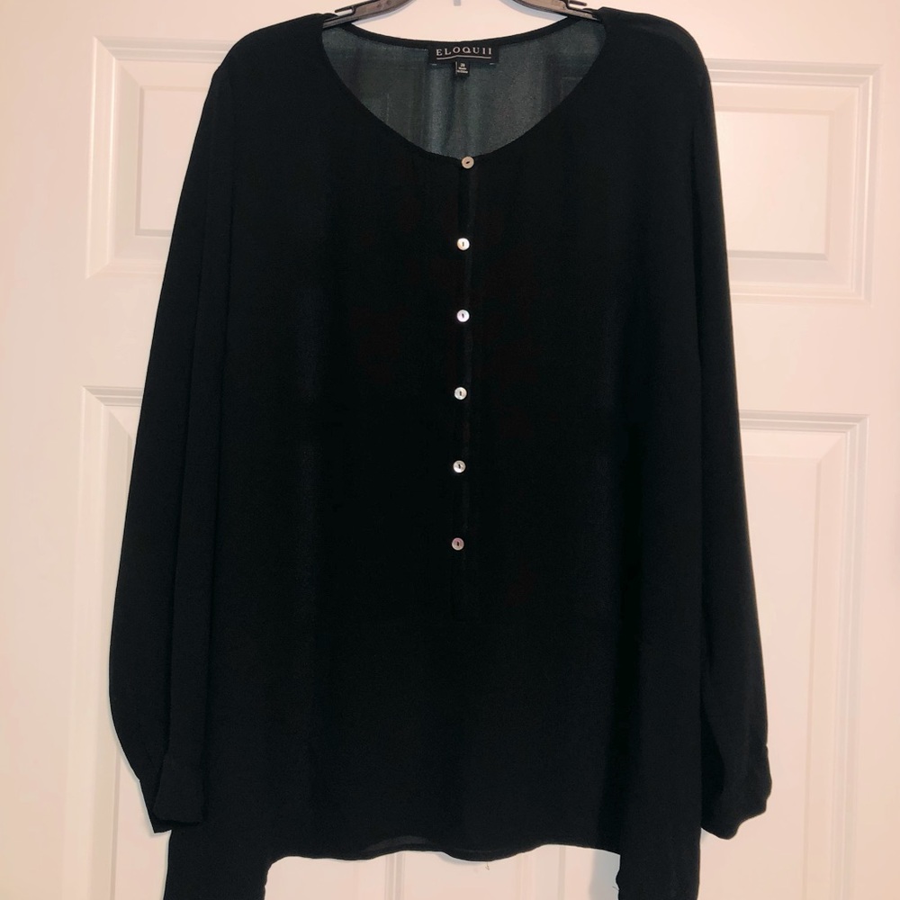 Gently worn Eloquii long sleeve blouse